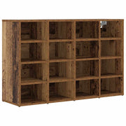 Vidaxxl Schuhschrank mit Regal Altholz 103 x 30 x 67 cm Holzwerkstoff - afbeelding 2