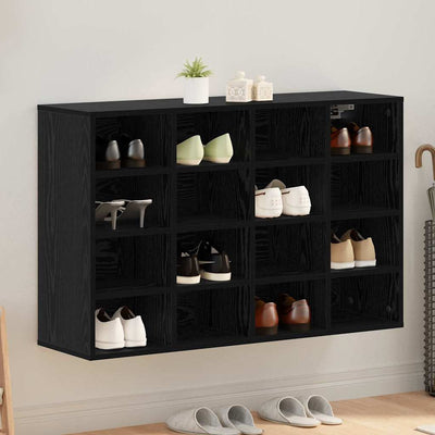 VidaXL Schuhschrank schwarze Eiche 103 x 30 x 67 cm Holzwerkstoff