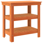 Vidaxx Werkbank Waschbraun 78,5 x 50 x 80 cm massives Kiefernholz - afbeelding 2