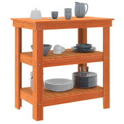 Vidaxx Werkbank Waschbraun 78,5 x 50 x 80 cm massives Kiefernholz - afbeelding 3
