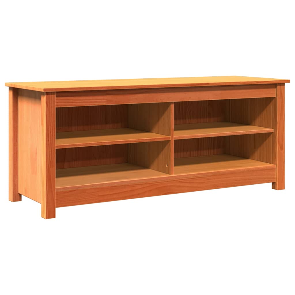 Vidaxx Aufbewahrungsbank Wachsbraun 110 x 38 x 45,5 cm massives Kiefernholz