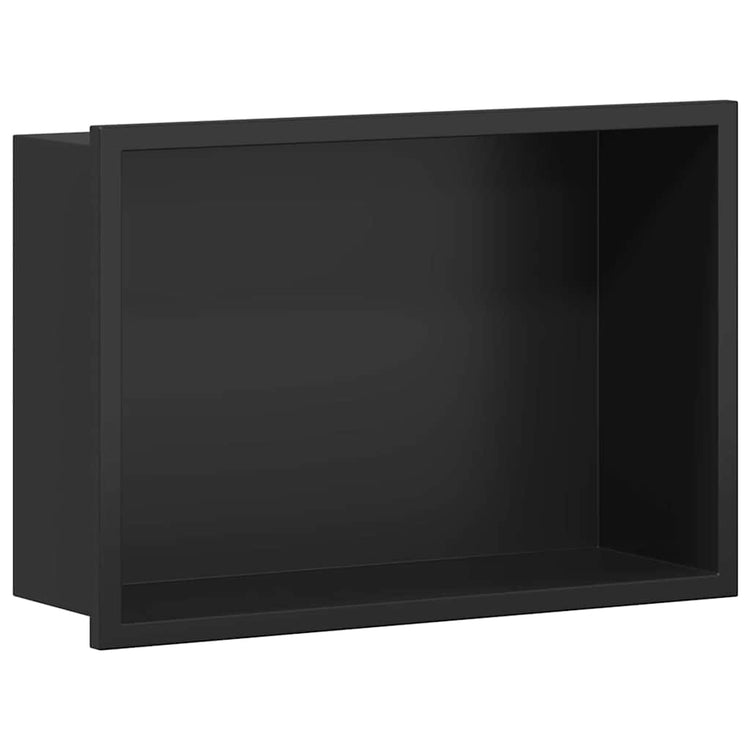 Vidaxx Duschnische schwarz 30 x 20 x 9,5 cm Edelstahl