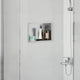 VidaXL Duschnische Silber 30 x 20 x 9,5 cm Edelstahl