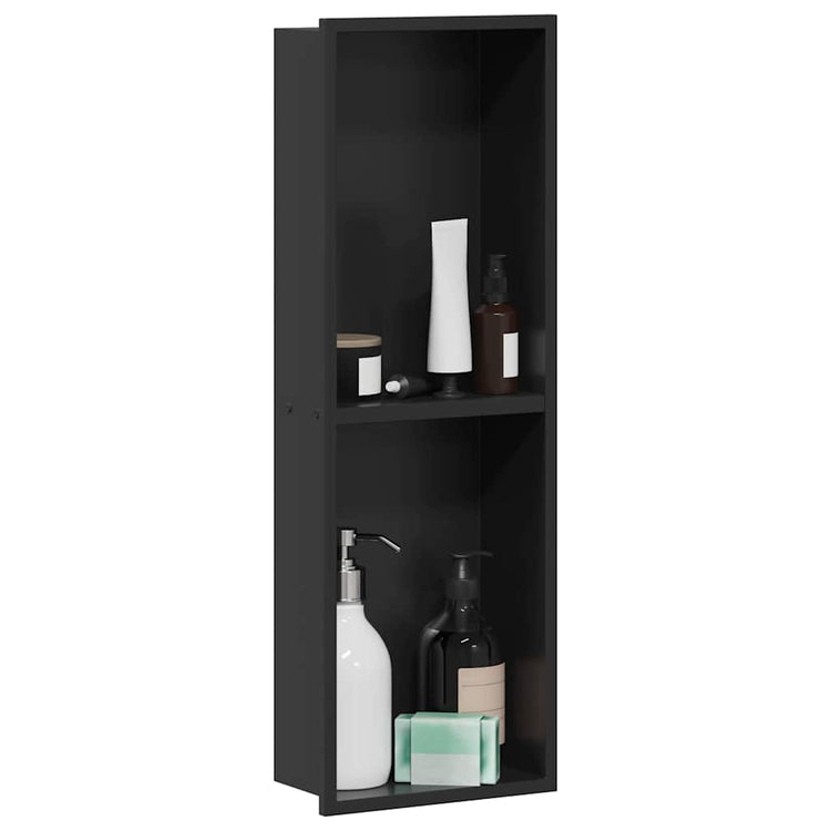 Vidaxx Duschnische schwarz 60 x 20 x 9,5 cm Edelstahl