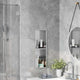VidaXL Duschnische Silber 60 x 20 x 9,5 cm Edelstahl