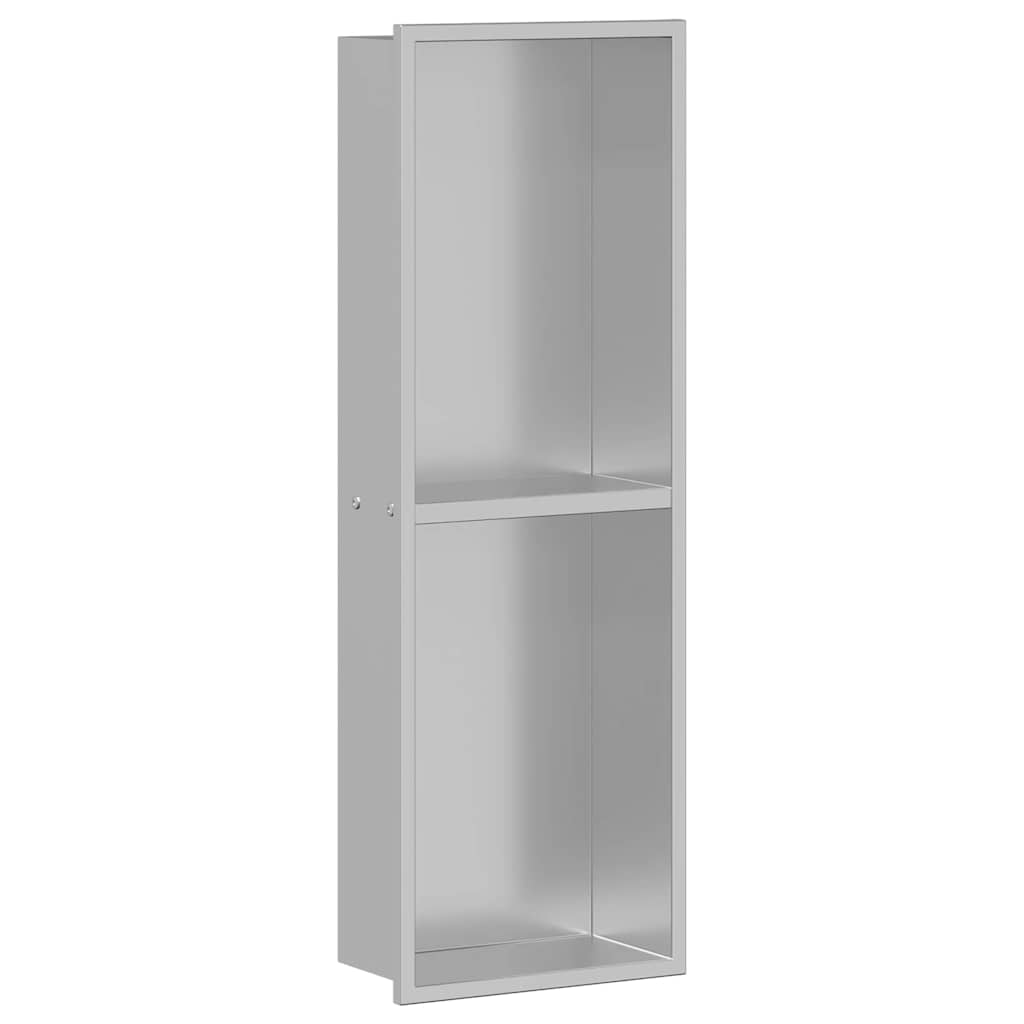 VidaXL Duschnische Silber 60 x 20 x 9,5 cm Edelstahl
