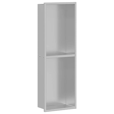 VidaXL Duschnische Silber 60 x 20 x 9,5 cm Edelstahl