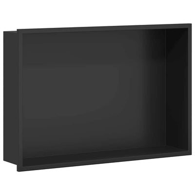Vidaxx Duschnische schwarz 45 x 30 x 9,5 cm Edelstahl