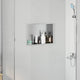 VidaXL Duschnische Silber 45 x 30 x 9,5 cm Edelstahl
