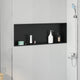 Vidaxx Duschnische schwarz 90 x 30 x 9,5 cm Edelstahl