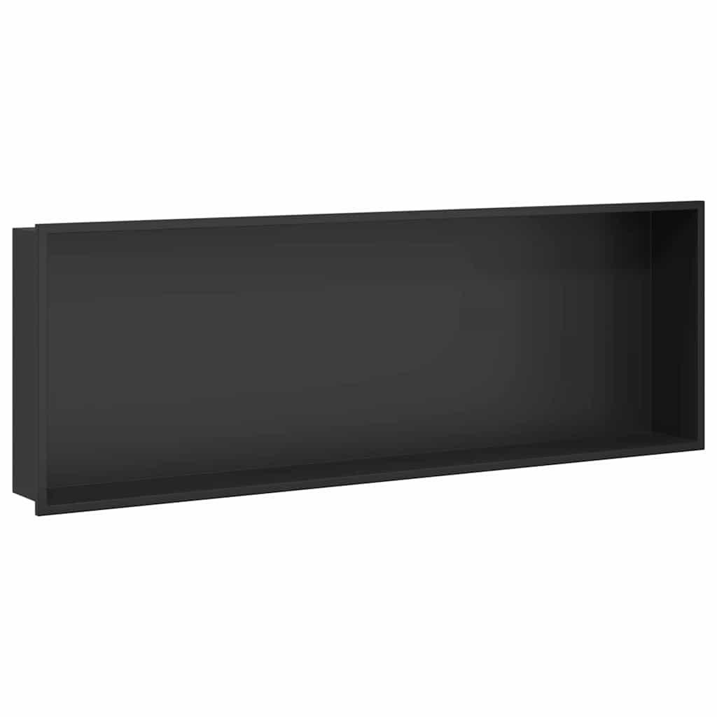 Vidaxx Duschnische schwarz 90 x 30 x 9,5 cm Edelstahl