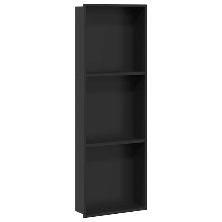 Vidaxx Duschnische schwarz 90 x 30 x 9,5 cm Edelstahl