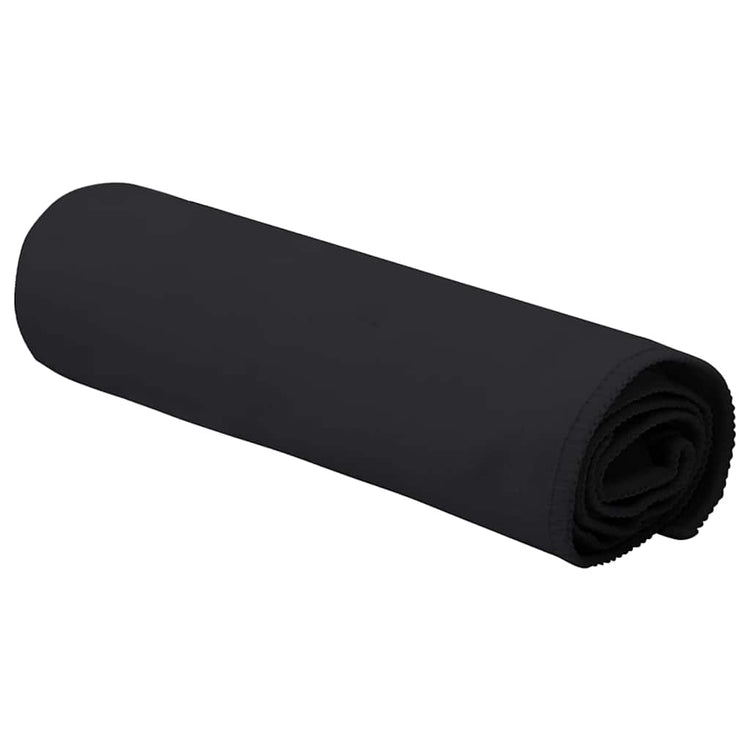 Vidaxx Sporthandtücher 2 Stück schwarz 50 x 30 cm Polyester und Polyamid