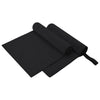 Vidaxx Sporthandtücher 2 Stück schwarz 100 x 50 cm Polyester und Polyamid