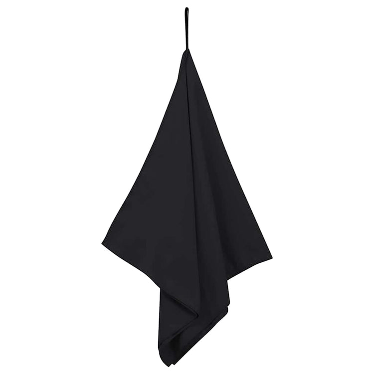 Vidaxx Sporthandtücher 2 Stück schwarz 100 x 50 cm Polyester und Polyamid
