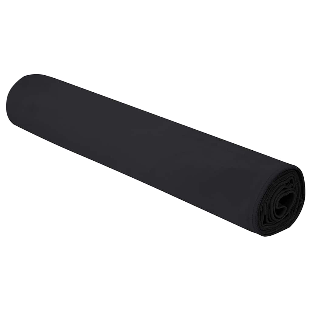 Vidaxx Sporthandtücher 2 Stück schwarz 180 x 90 cm Polyester und Polyamid