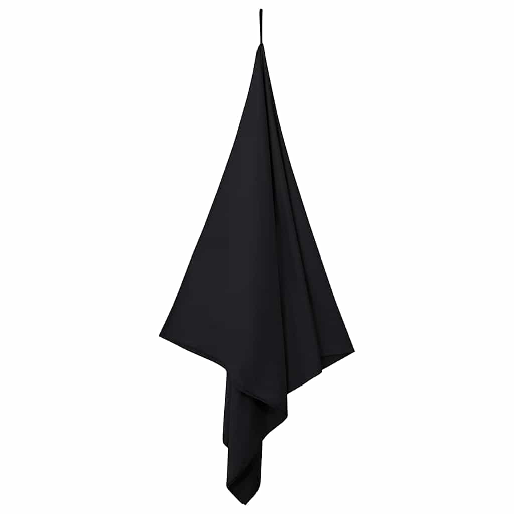 Vidaxx Sporthandtücher 2 Stück schwarz 180 x 90 cm Polyester und Polyamid