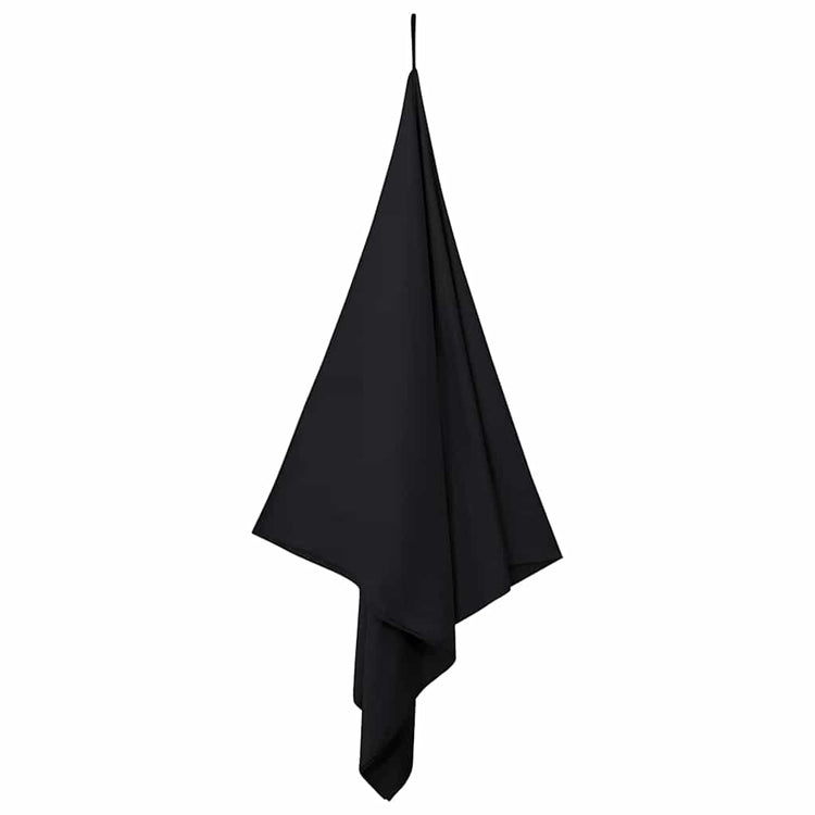 Vidaxx Sporthandtücher 2 Stück schwarz 180 x 90 cm Polyester und Polyamid