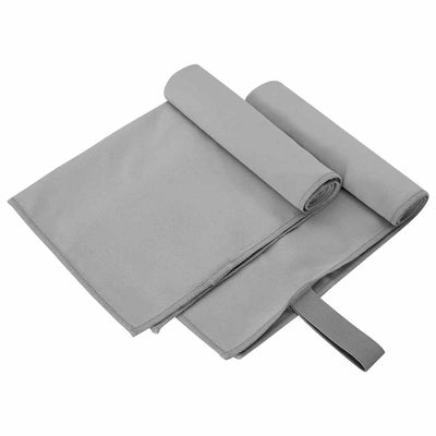Vidaxl Sporthanddoeken 2 Stück Donkergrijs 50 x 30 cm