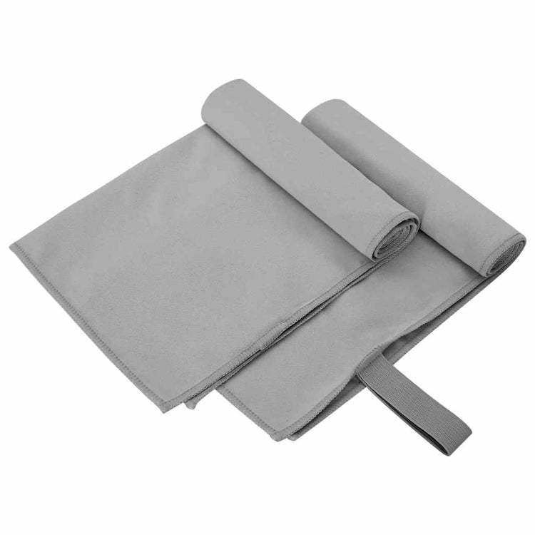 Vidaxl Sporthanddoeken 2 Stück Donkergrijs 50 x 30 cm
