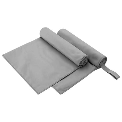 Vidaxl Sporthandtücher 2 Stück dunkelgrau 100 x 50 cm
