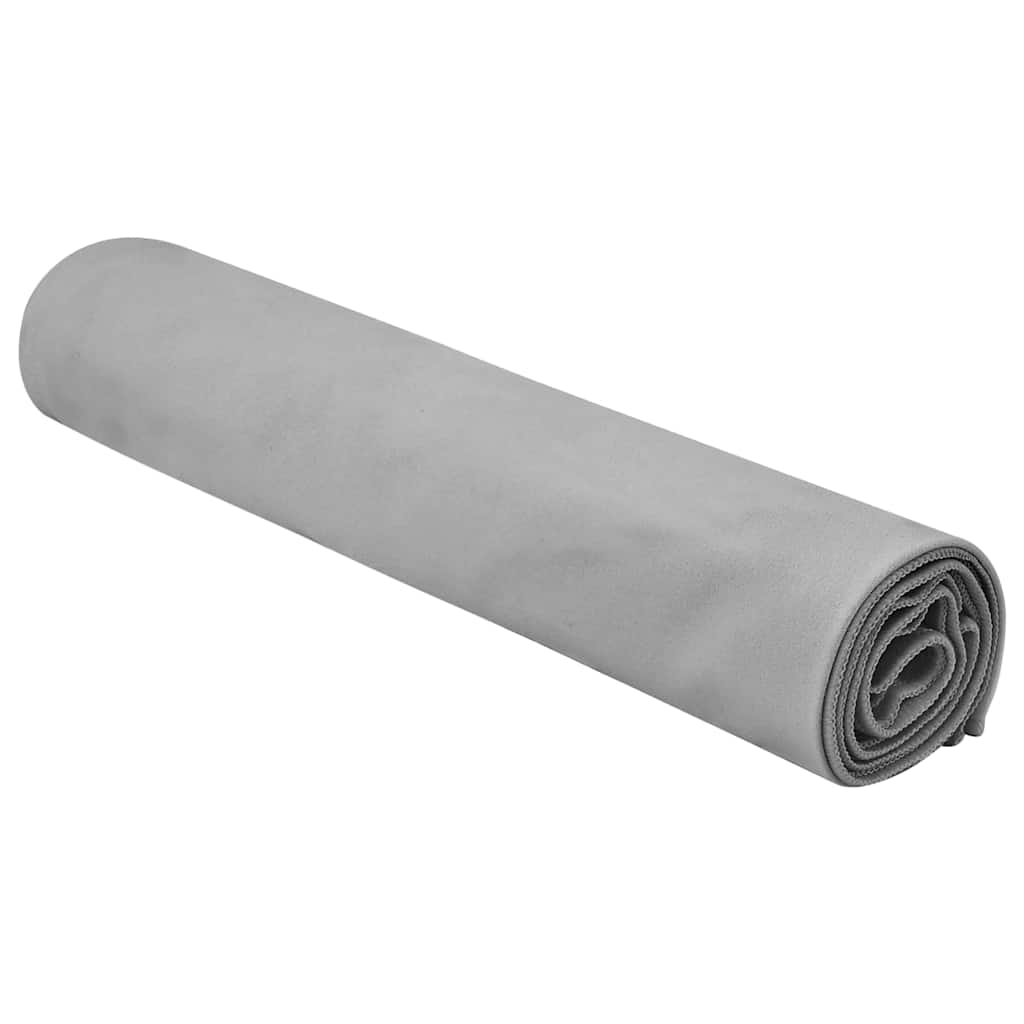 Vidaxl sports towels 2 pcs dark gray 140 x 70 cm