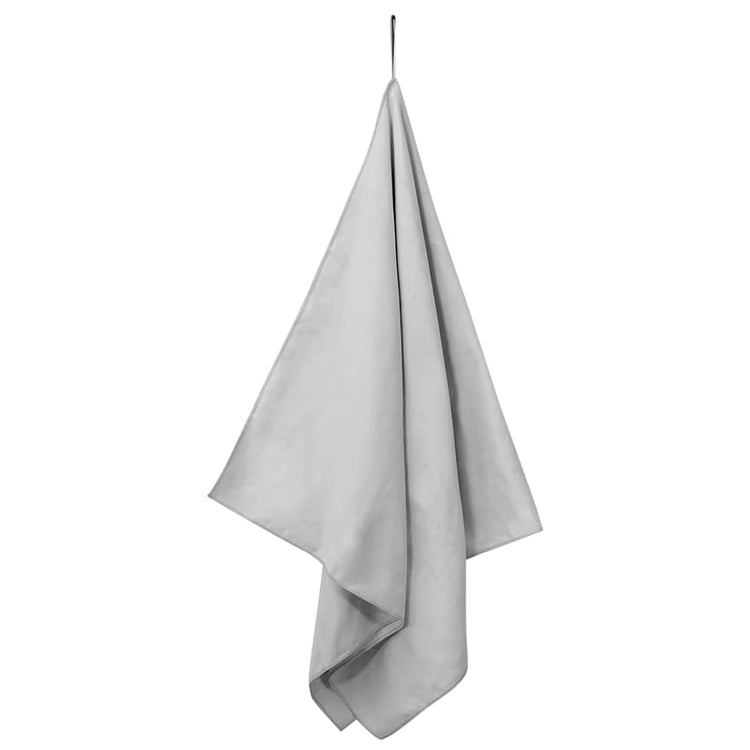 Vidaxx Sporthandtücher 2 Stück grau 140 x 70 cm Polyester und Polyamid