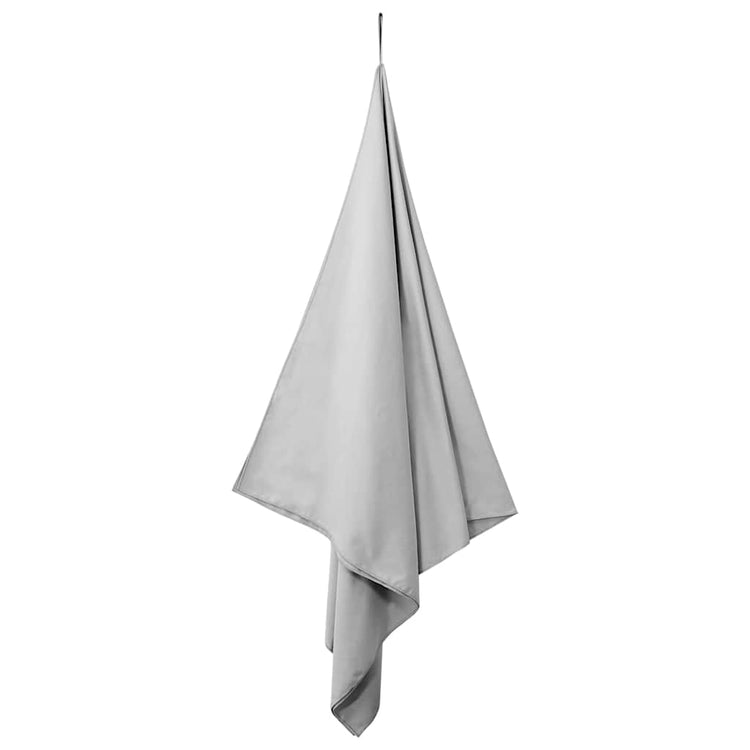 Vidaxx Sporthandtücher 2 Stück grau 200 x 100 cm Polyester und Polyamid