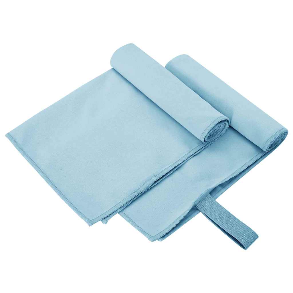 Vidaxx Sporthandtücher 2 Stück blau 50 x 30 cm Polyester und Polyamid