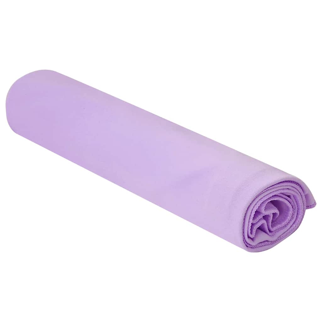 Vidaxx Sporthandtücher 2 Stück lila 100 x 50 cm Polyester und Polyamid