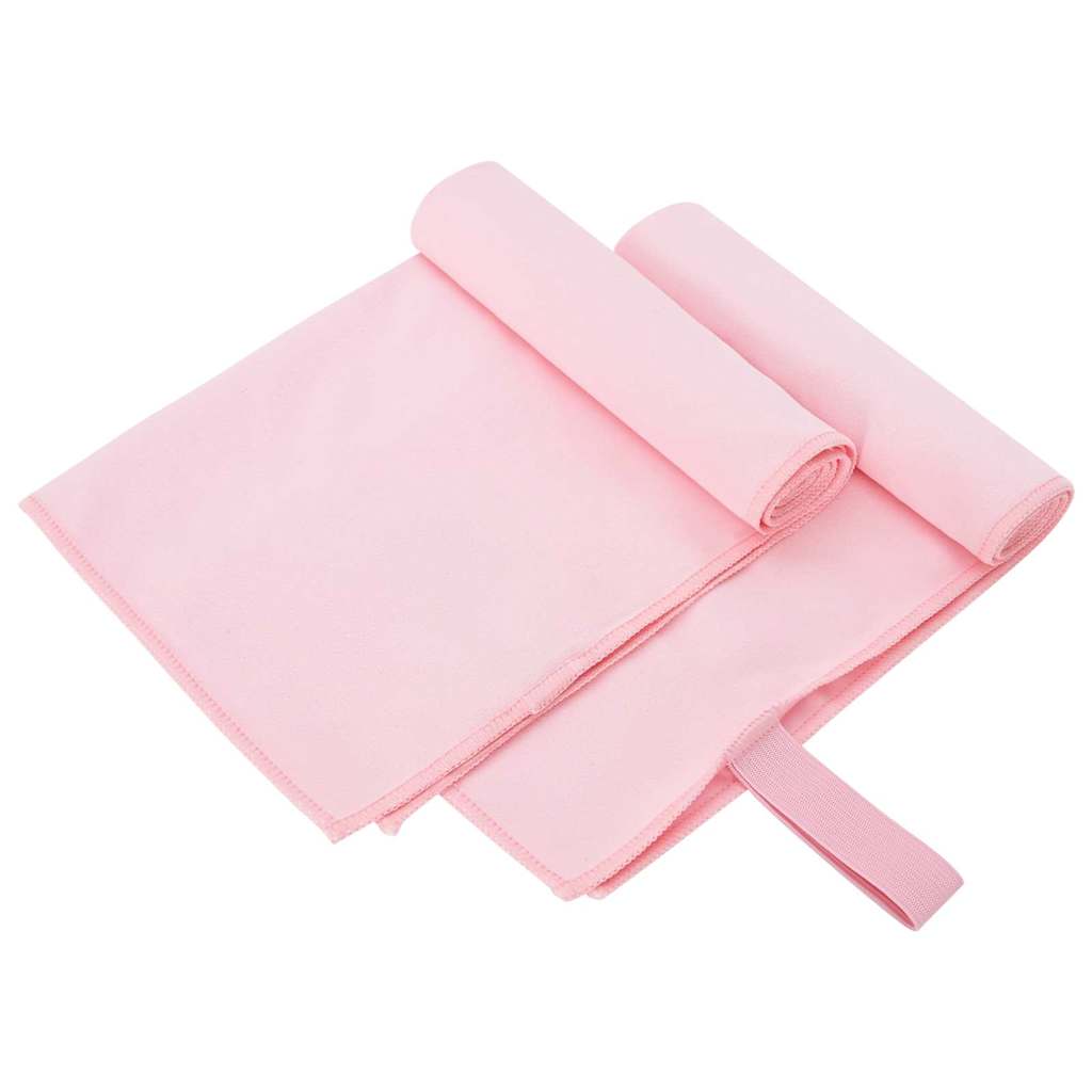 Vidaxx Sporthandtücher 2 Stück rosa 50 x 30 cm Polyester und Polyamid