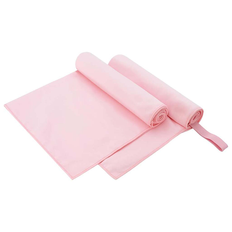 Vidaxx Sporthandtücher 2 Stück rosa 100 x 50 cm Polyester und Polyamid