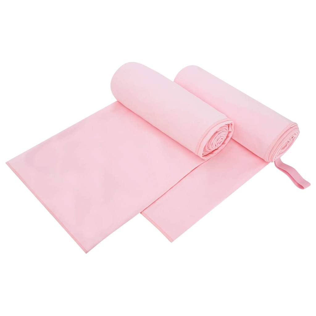 Vidaxx Sporthandtücher 2 Stück rosa 200 x 100 cm Polyester und Polyamid
