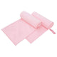 Vidaxx Sporthandtücher 2 Stück rosa 200 x 100 cm Polyester und Polyamid