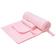 VidaXL Set Sporthandtücher 2 Stück rosa Stoff