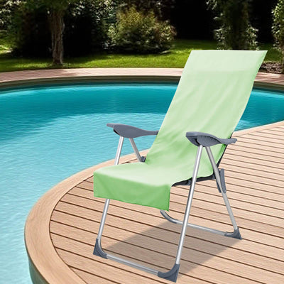Vidaxx Outdoor-Stuhlhandtücher 2 Stück grün 130 x 60 cm
