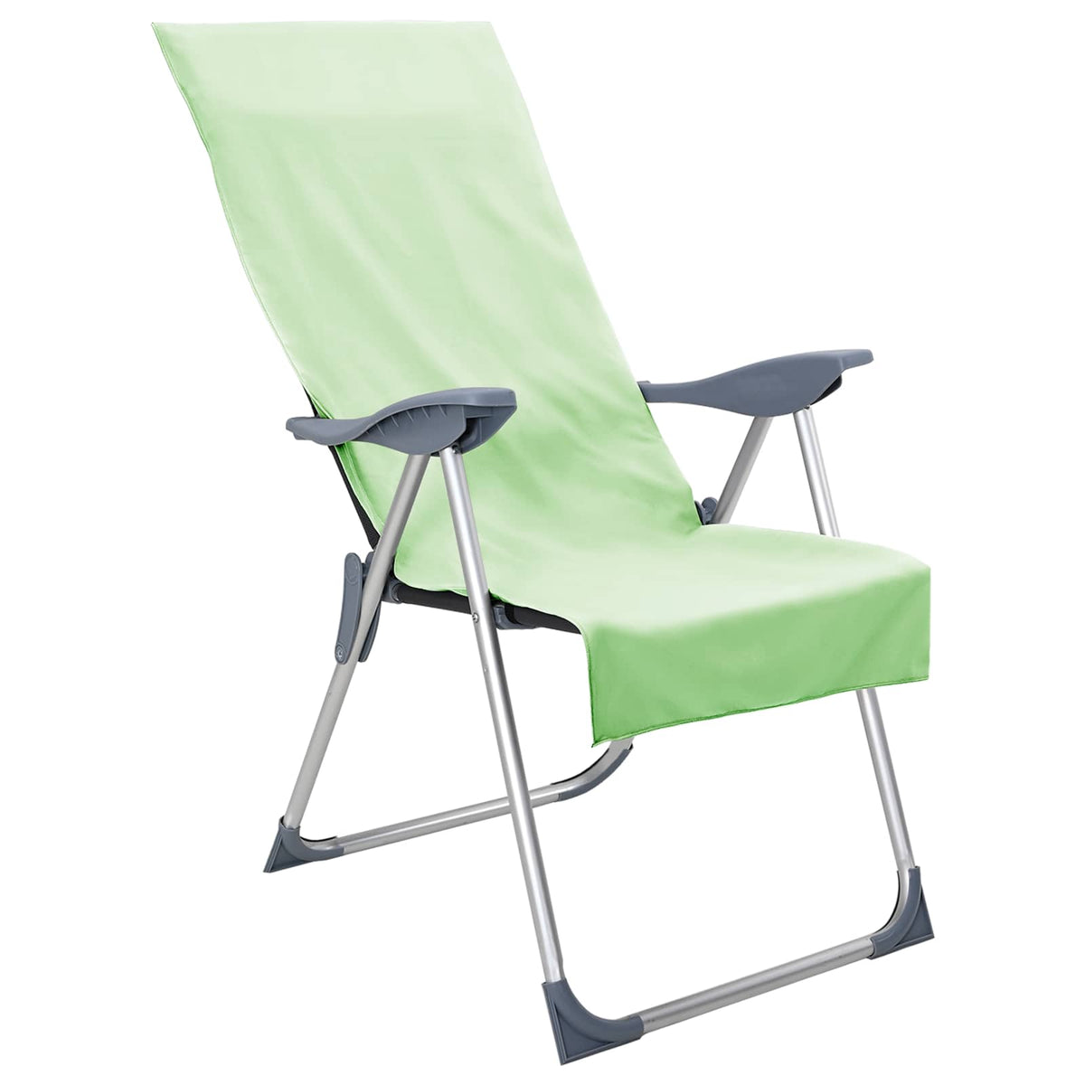 Vidaxx Outdoor-Stuhlhandtücher 2 Stück grün 130 x 60 cm