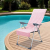 Vidaxx Outdoor-Stuhlhandtücher 2 Stück rosa 130 x 60 cm