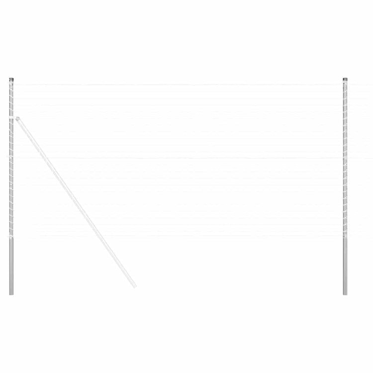 Vidaxl Zaunpfosten 2 Stk. Silber pulverbeschichteter Stahl