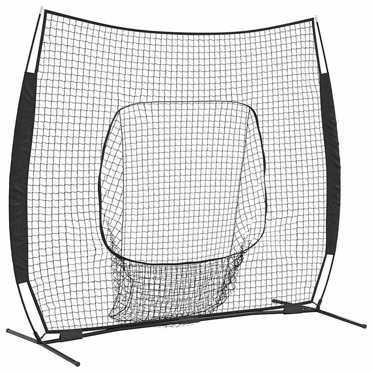 Vidaxx Baseball-Übungsnetz schwarz 250 x 106 x 209 cm Polyester