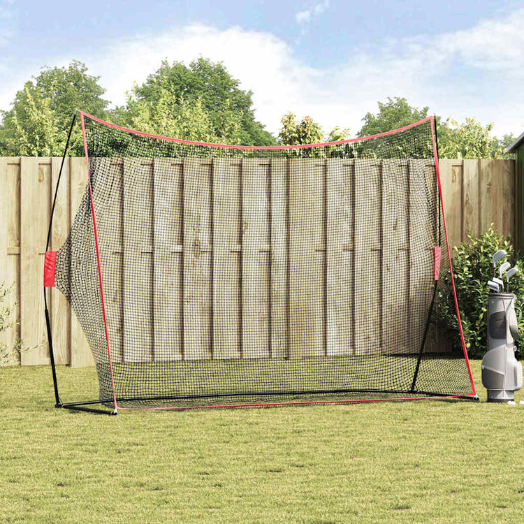 VidaXL Golf-Trainingshilfe schwarz 314 x 92 x 214 cm Polyester