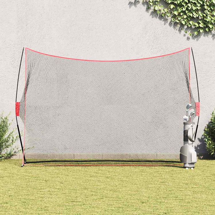 VidaXL Golf-Trainingshilfe schwarz 314 x 92 x 214 cm Polyester
