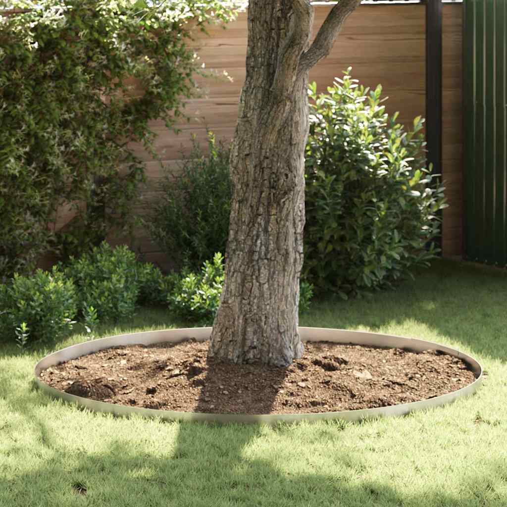 Vidaxx Gartenkante Silber 450 x 0,05 x 15 cm Edelstahl