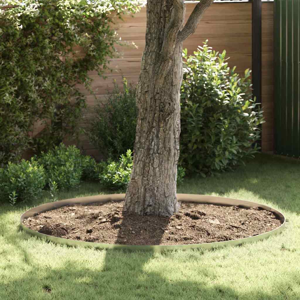Vidaxl Gartenkante 4 Stück Silber 450 x 0,05 x 15 cm verzinkter Stahl