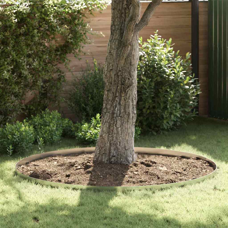 Vidaxl Gartenkante 4 Stück Silber 450 x 0,05 x 15 cm verzinkter Stahl