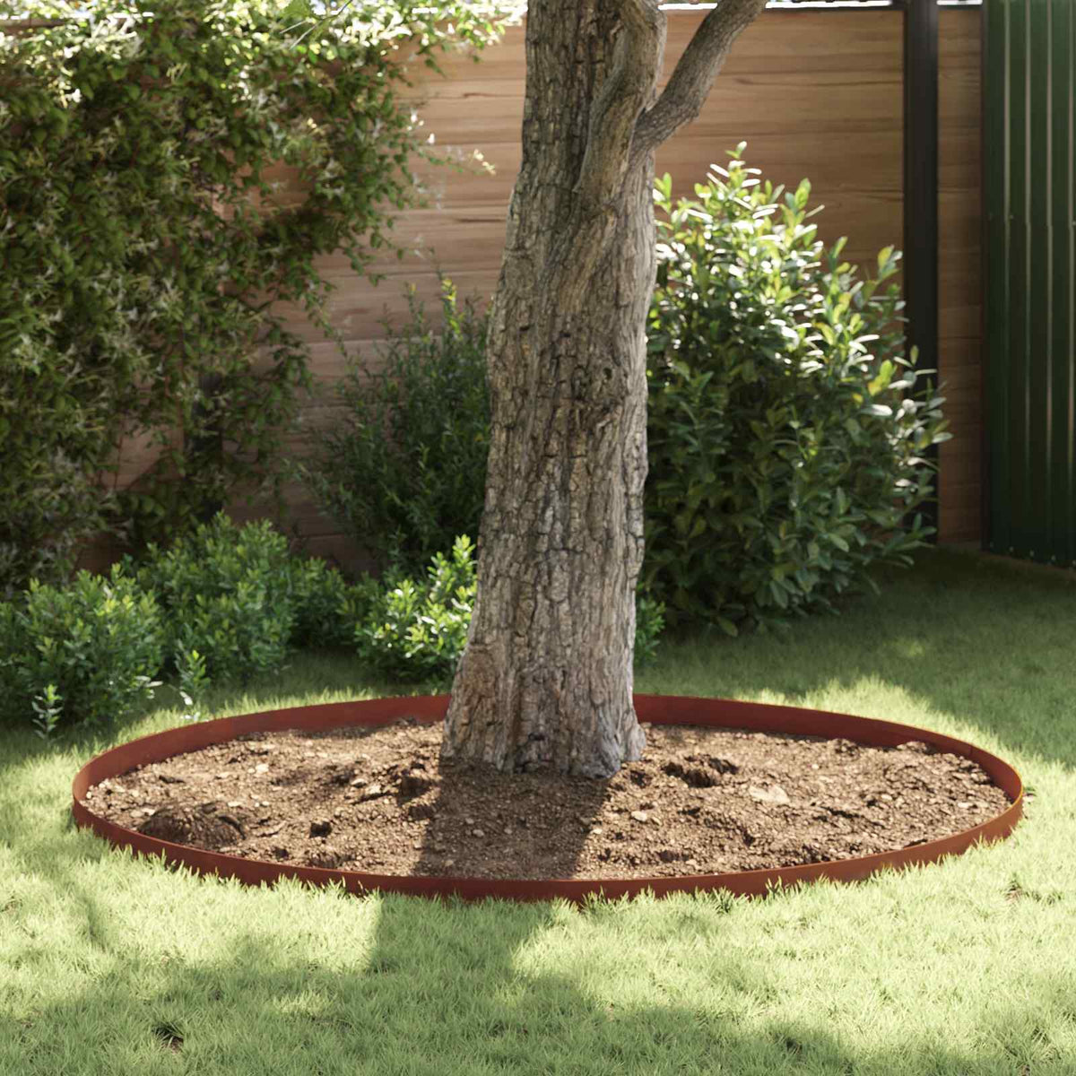 Vidaxl Gartenkante 4 Stück rostig 450 x 0,05 x 15 cm Cortenstahl
