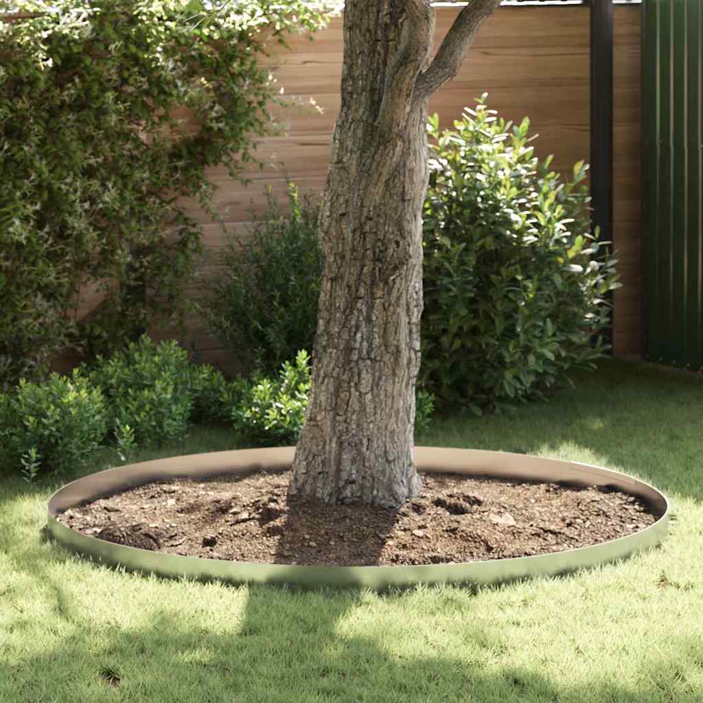 Vidaxl Gartenkante Silber 450 x 0,05 x 15 cm verzinkter Stahl