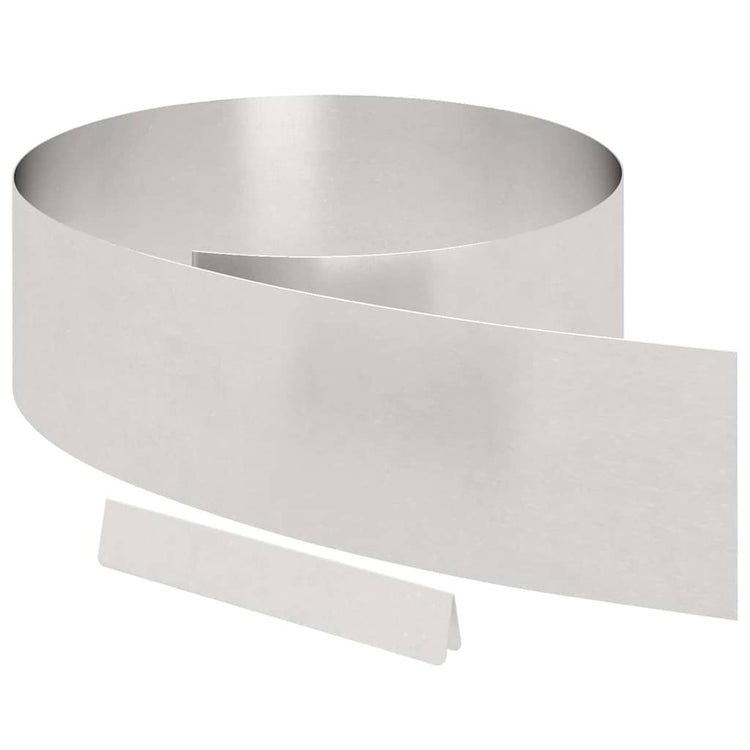 Vidaxx Gartenkante Silber 450 x 0,05 x 15 cm Edelstahl