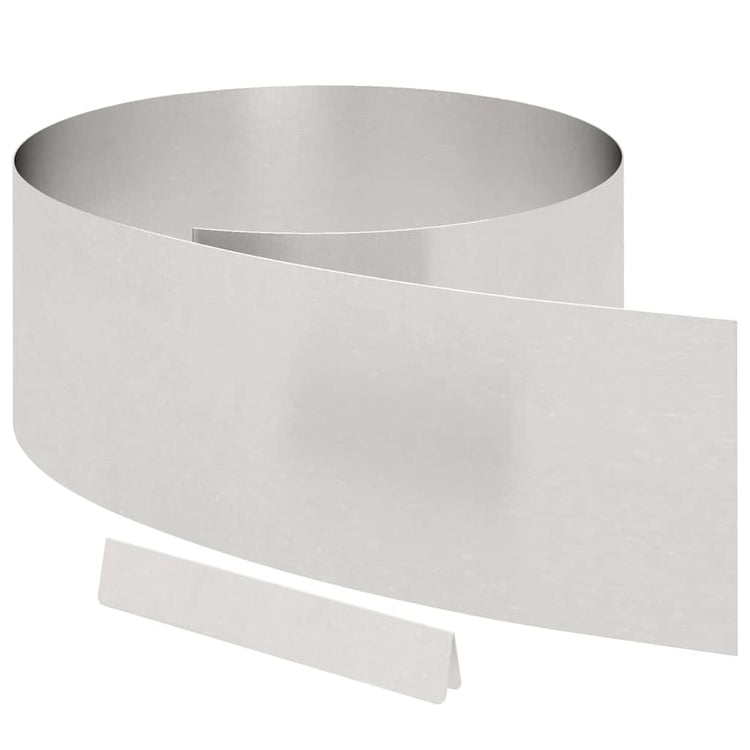Vidaxx Gartenkante Silber 450 x 0,05 x 15 cm Edelstahl