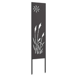 Vidaxxl Garten-Sichtschutz schwarz 32 x 140 cm kaltgewalzter Stahl - afbeelding 2